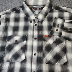 Dixxon Mens Ross Alley Plaid Shirt Size 3XL Longsleeve Bamboo Blend